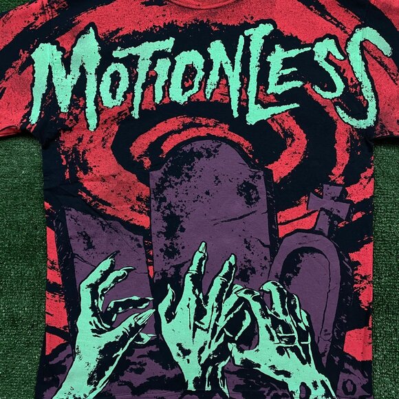 Motionless in White Zombie Tombstone Tshirt size large - Picture 2 of 4